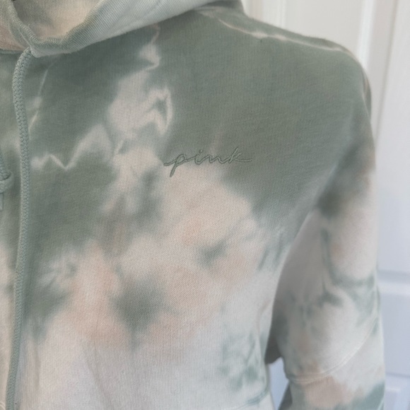 PINK Tie Die Campus Cowl Neck and Jogger set - Picture 10 of 13